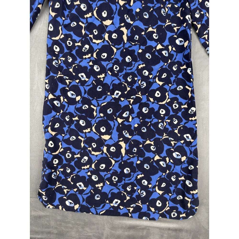 Boden Floral Shift Dress Lace Yoke 3/4 Sleeve Size 2 - Picture 7 of 10